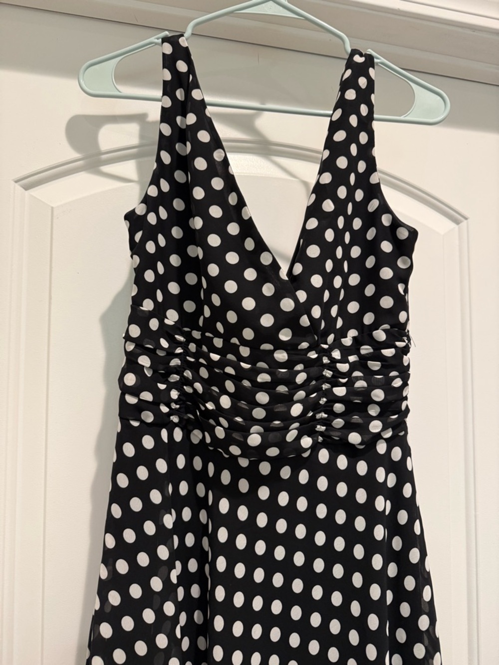 Target Black and White Polka Dot V-Neck Dress